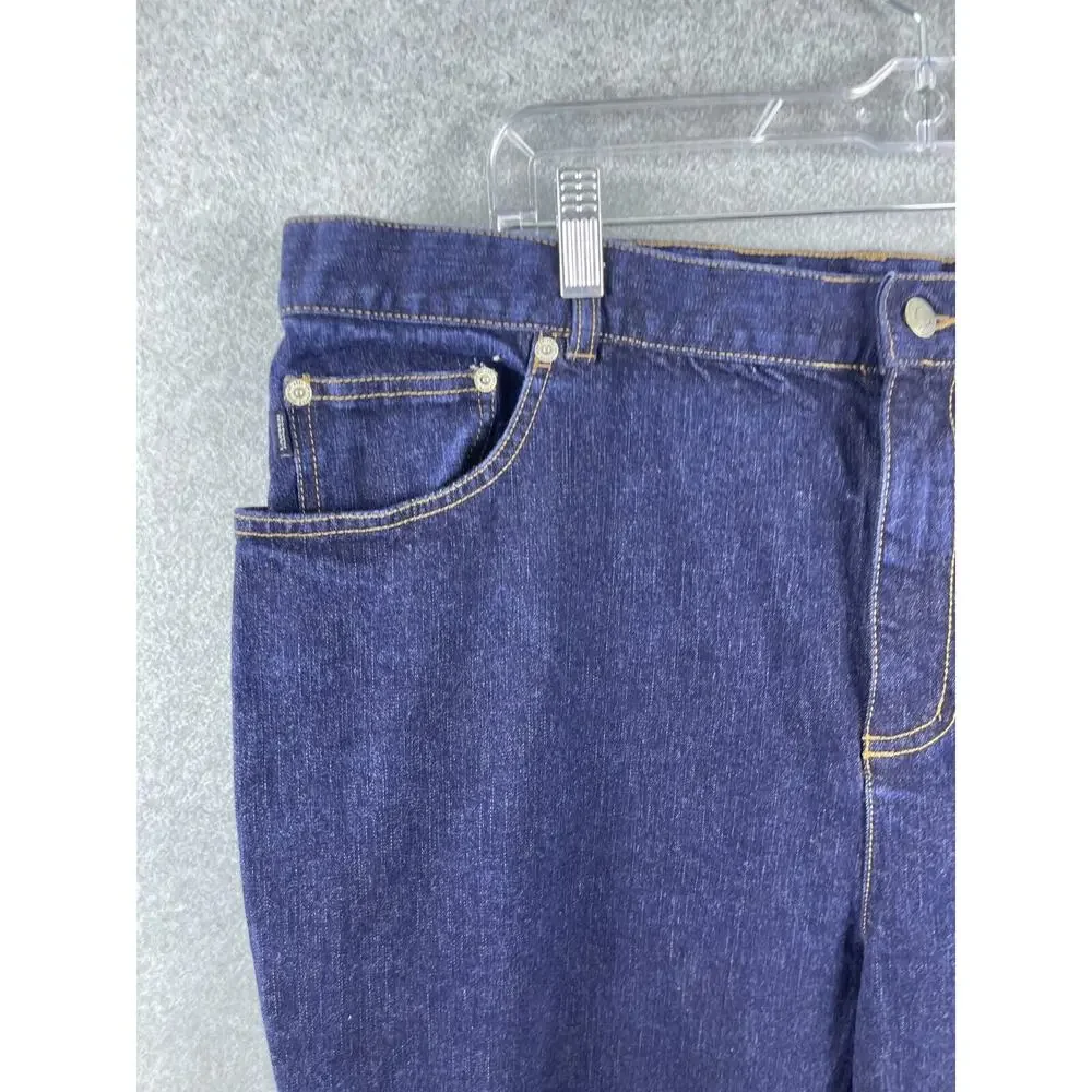 Lauren Ralph Lauren Jeans Womens 16 Measures 37x29 Blue‎ Classic Straight